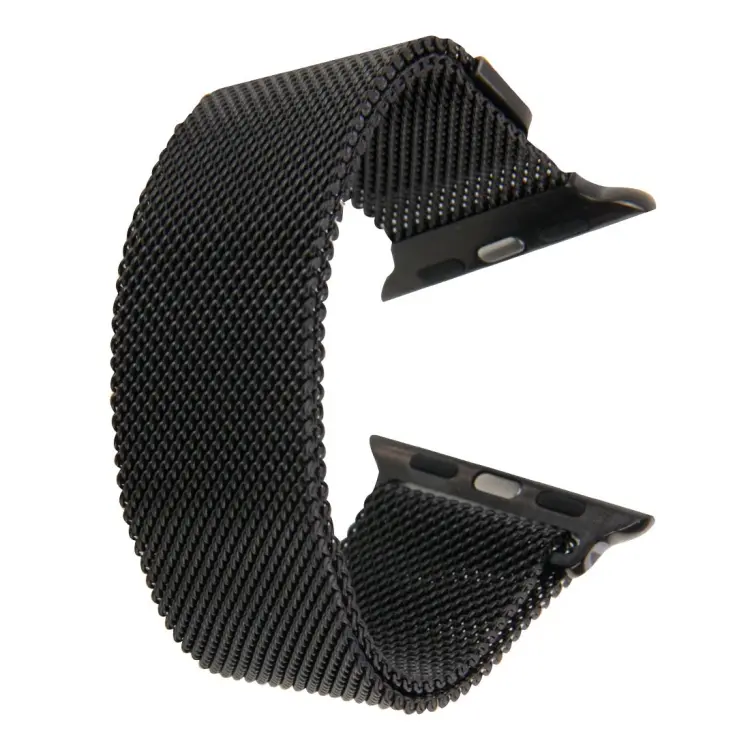 Apple Watch 1/2/3 42 mm Milanese Klokkereim – Svart v:7702723