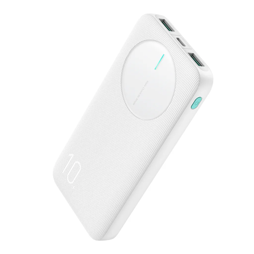 Joyroom 12W Powerbank 10000 mAh med 2x USB-A / 1x USB-C porter – hvit v:2728204