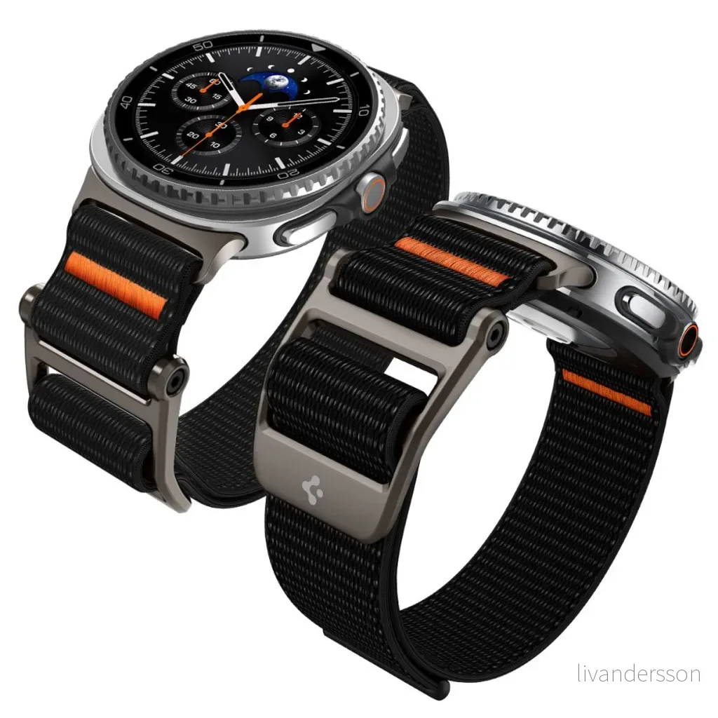 Spigen Sport DuraPro Flex Klokkereim til Samsung Galaxy Watch 9/8 – Svart v:4222700