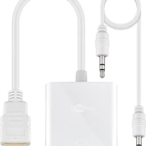 Goobay HDMI til VGA-adapter med lydkabel, nikkelbelagt v:2434365