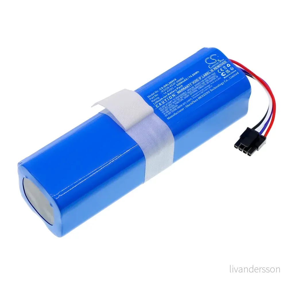 Batteri til Dreame X30 Ultra, 14.4V, 5200mAh v:3290437