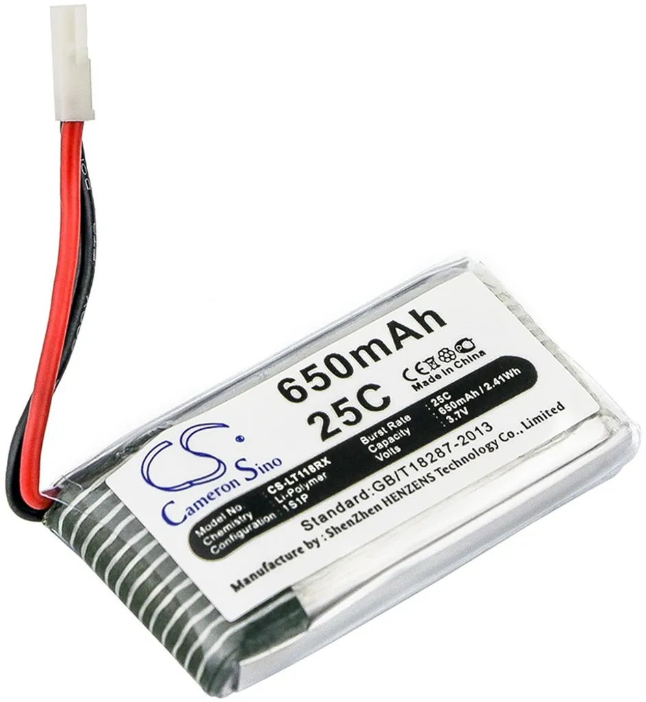 Batteri til Syma X5A, 3,7V, 650mAh v:9806811