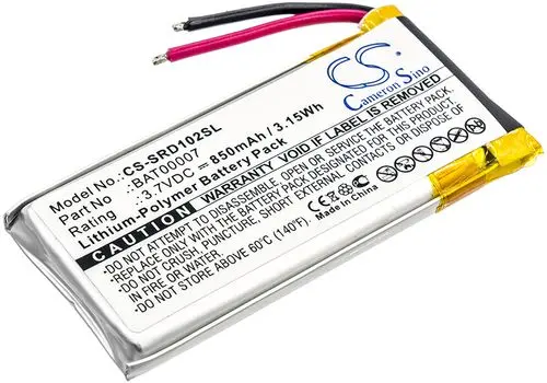 Batteri til Cardo Packtalk Duo, 3.7V, 850 mAh v:9464598