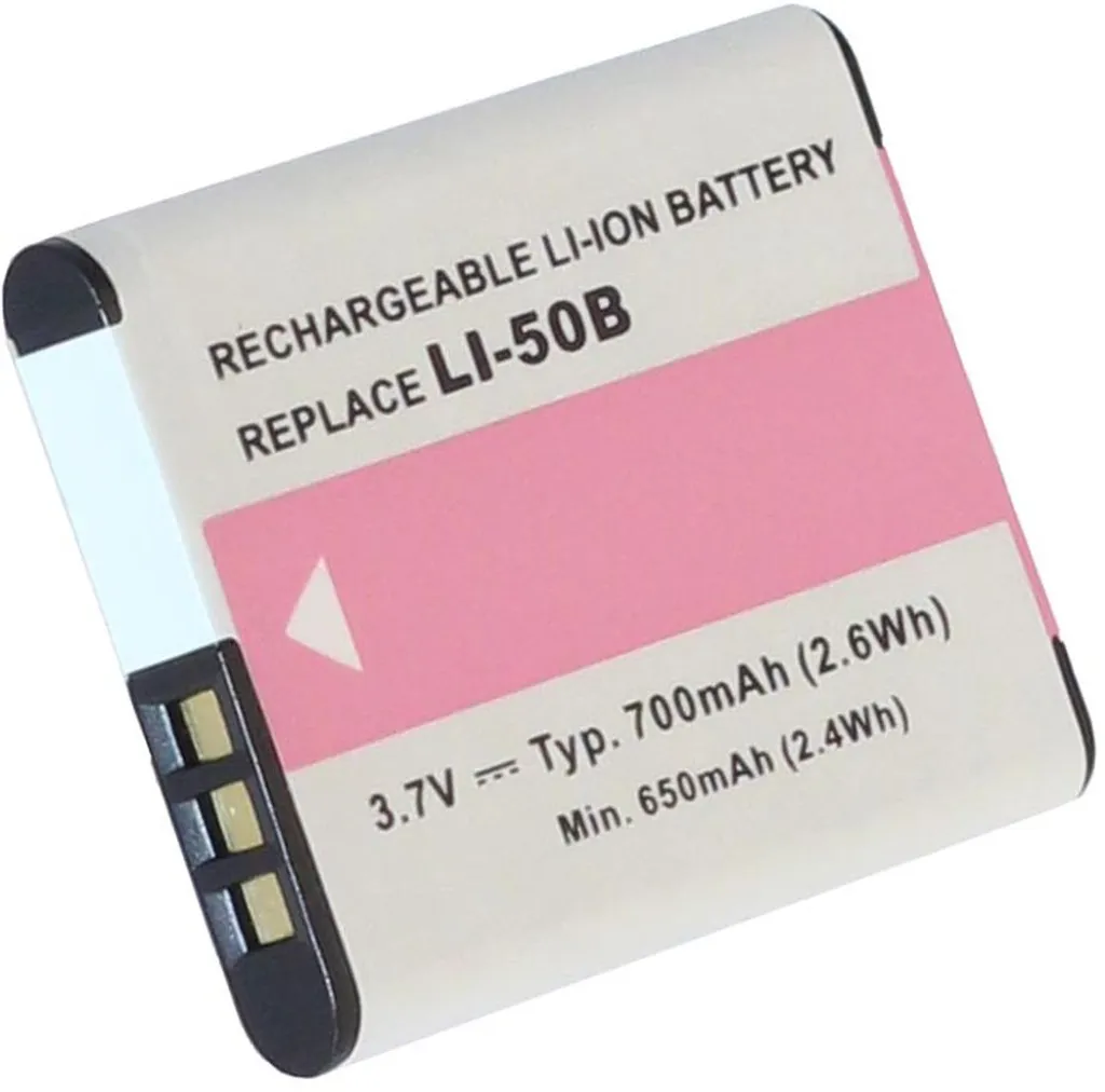 Batteri til Olympus TG-620, 3.6V (3.7V), 700 mAh v:3109869