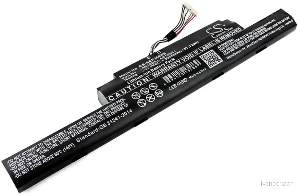 Batteri til Acer Aspire E5-575G-5341, 11.1V, 5200 mAh v:6403968