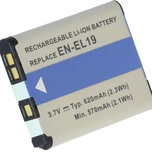 Batteri til EN-EL19 erstatningsbatteri v:2603155 Batteri til EN-EL19 erstatningsbatteri v:2603155