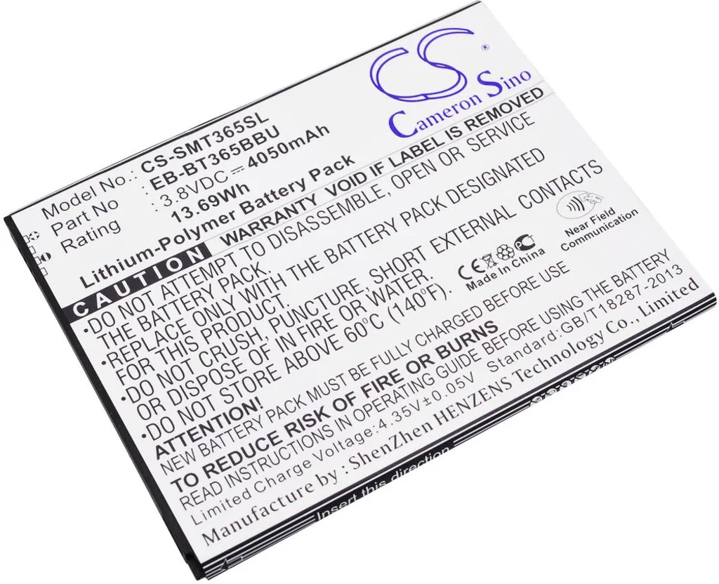 Batteri til EB-BT365BBU for Samsung, 3.8V, 4050 mAh v:7743438