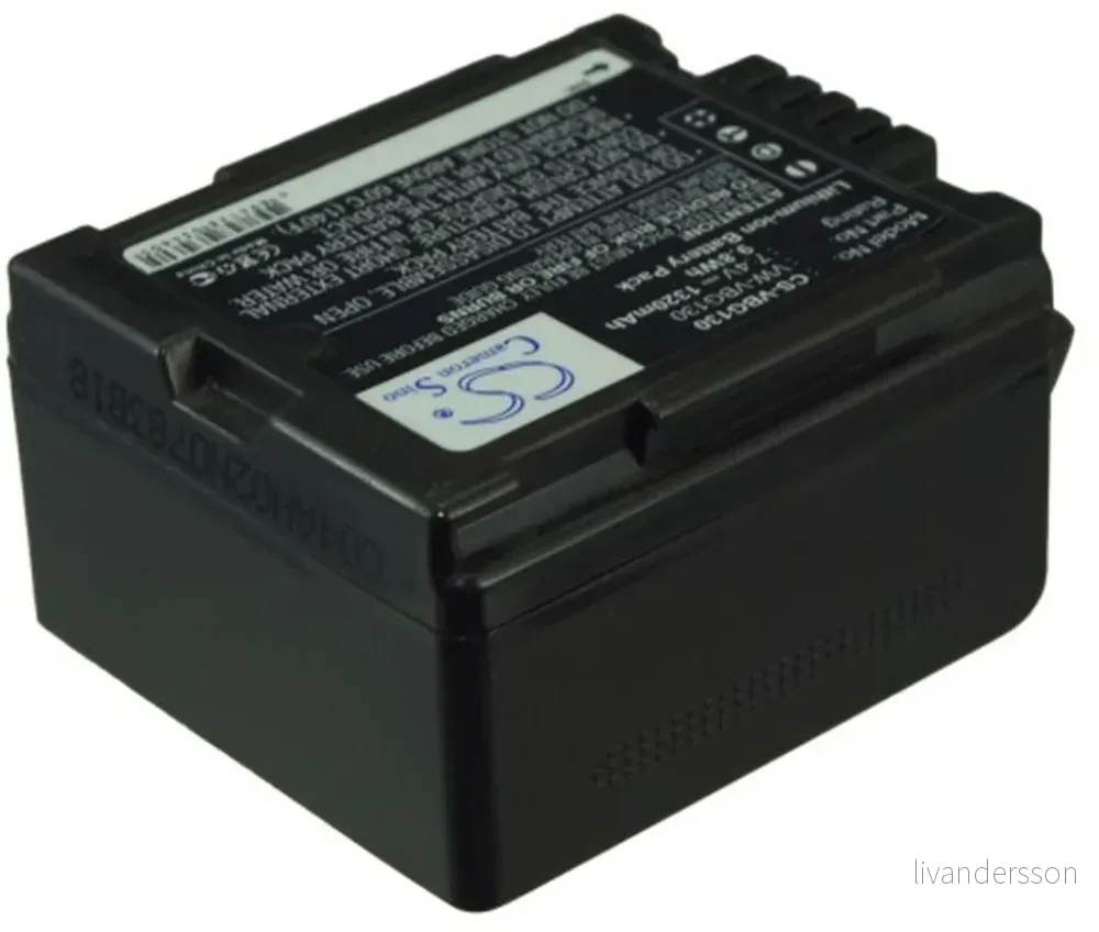 Batteri til Panasonic VDR-D220, 7.4V, 1320 mAh v:8374166