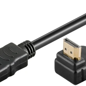 Goobay høyhastighets HDMI-kabel 90° med Ethernet, 2m v:2911335