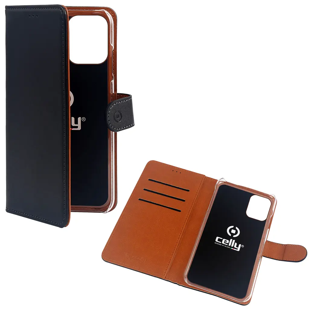 Celly Wallet Lommeboketui for iPhone 13 – Svart v:2750400