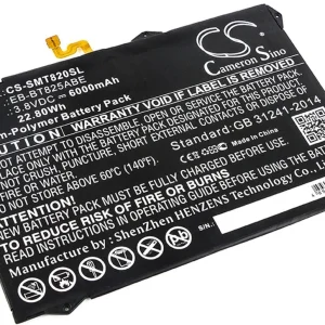 Batteri til EB-BT825ABA for Samsung, 3.8V, 6000 mAh v:9449452 Batteri til EB-BT825ABA for Samsung, 3.8V, 6000 mAh v:9449452