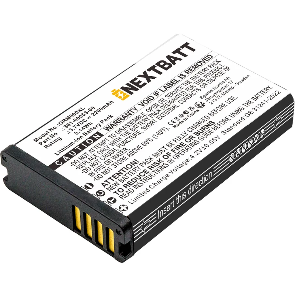 Batteri til 010-11599-00 for Garmin, 3.6(3.7V), 2200 mAh v:9575746 Batteri til 010-11599-00 for Garmin, 3.6(3.7V), 2200 mAh v:9575746