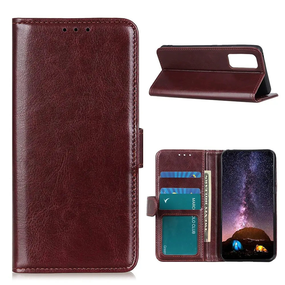 Crazy Horse Etui for Samsung Galaxy A52 4G/5G & A52s 5G – Brun v:8924462
