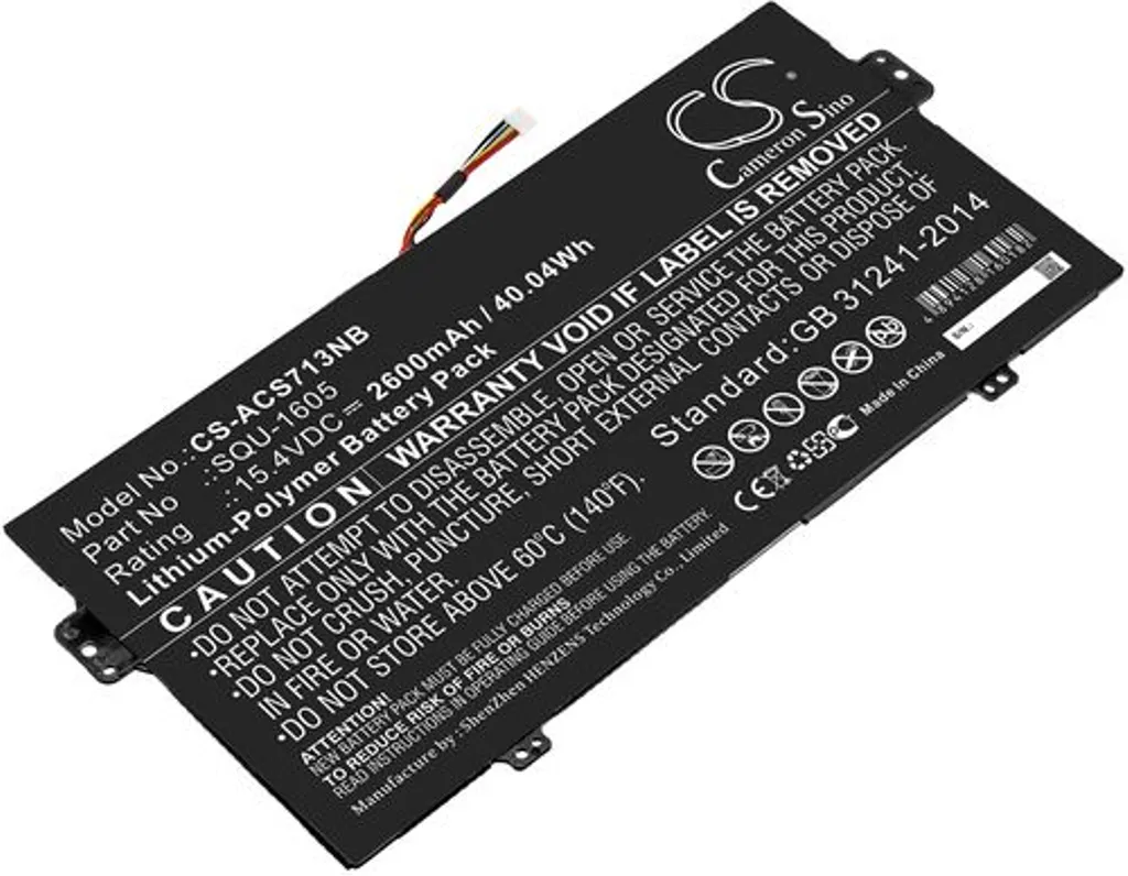 Batteri til Acer Swift 7 SF713-51-M8EJ, 15.4V, 2600 mAh v:2342208