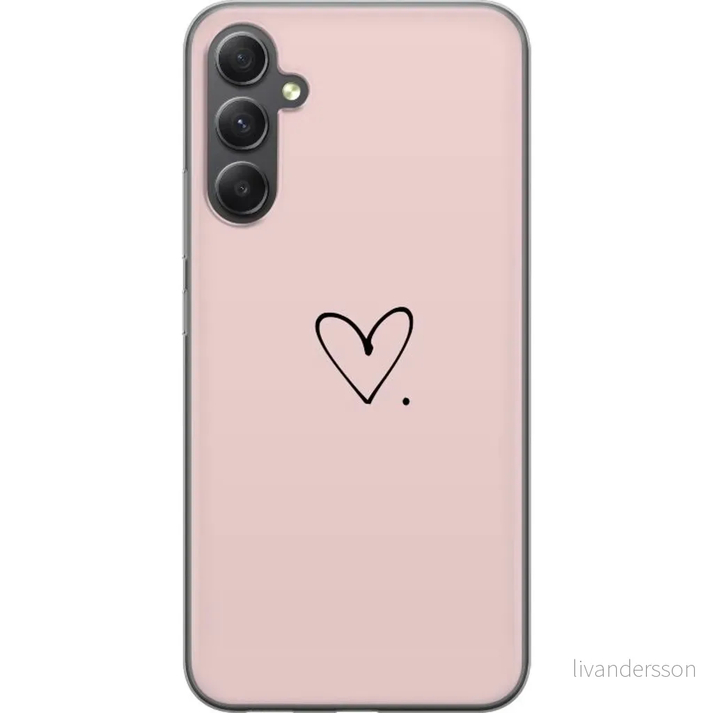 Samsung Galaxy A05s Gjennomsiktig Telefondeksel Hjärta. v:9713053