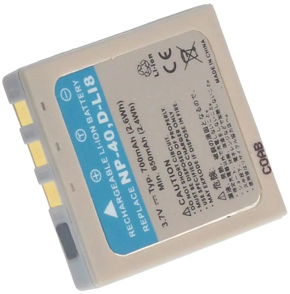Batteri til Pentax Optio S5i, 3.6V (3.7V), 710 mAh v:6684582