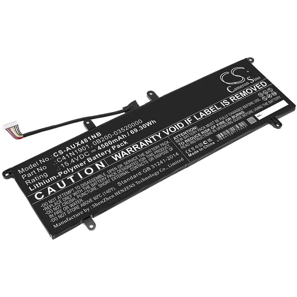Batteri til Zenbook Duo UX481FL-BM050T, 15.4V, 4500mAh v:2819106