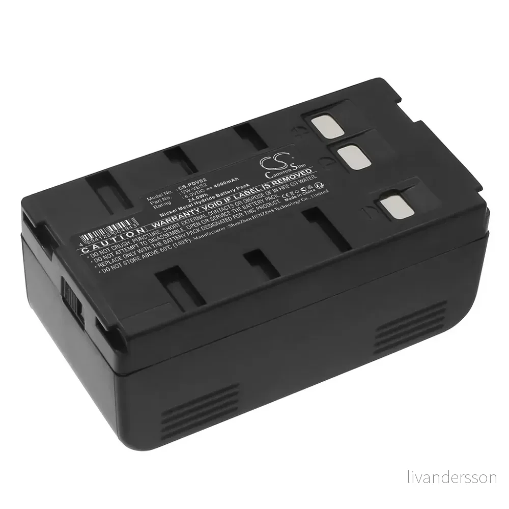 Batteri til Panasonic PV-D607, 6,0V, 4000mAh v:7427802