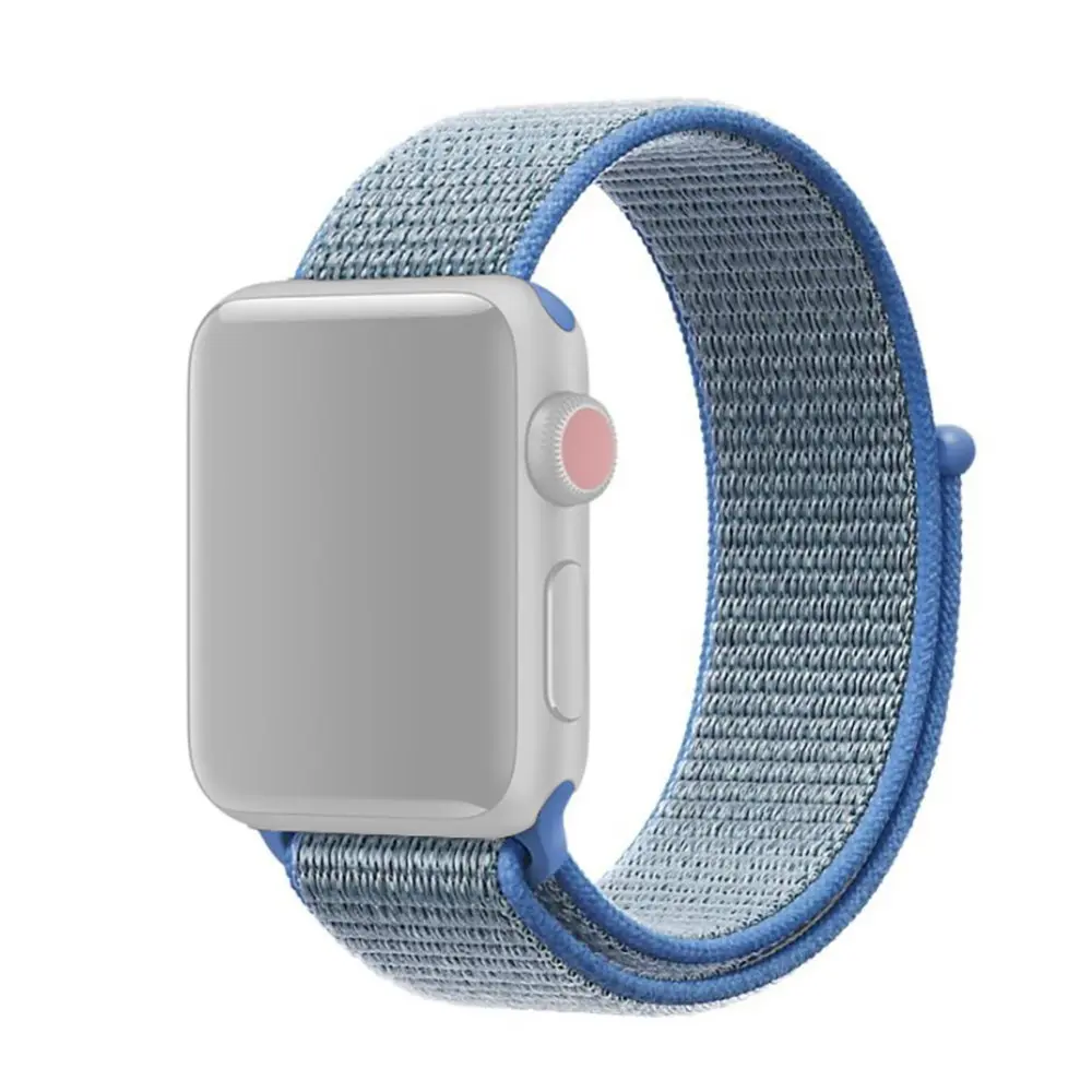 Apple Watch 38/40/41/42mm Nylon Klokkereim – Blå v:1911965