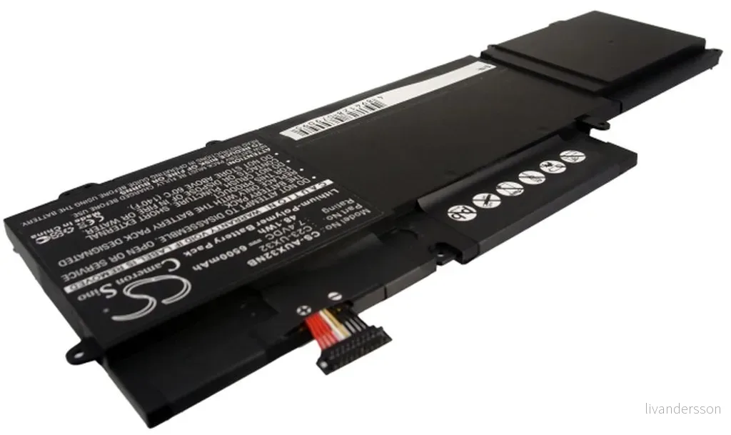 Batteri til Asus U38DT-1A, 7,4V, 6500mAh v:6211081