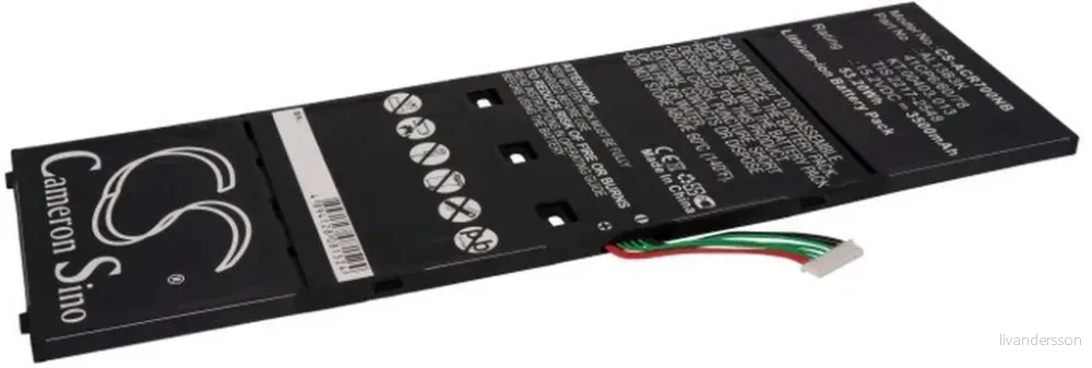 Batteri til AL13B3K for Acer, 15.2V, 3500 mAh v:8899418