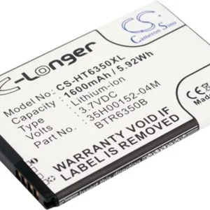 Batteri til HTC ADR6350VW, 3.7V, 1600 mAh v:9430387 Batteri til HTC ADR6350VW, 3.7V, 1600 mAh v:9430387