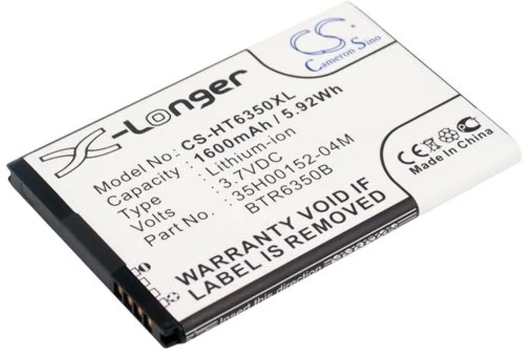 Batteri til HTC ADR6350VW, 3.7V, 1600 mAh v:9430387