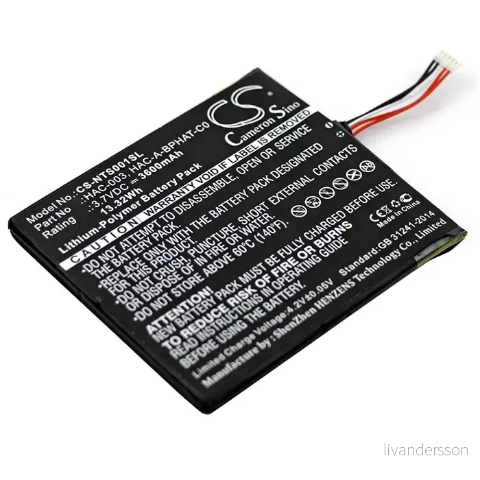 Batteri til Nintendo Switch HAC-001, 3,7V, 3600mAh v:9219589
