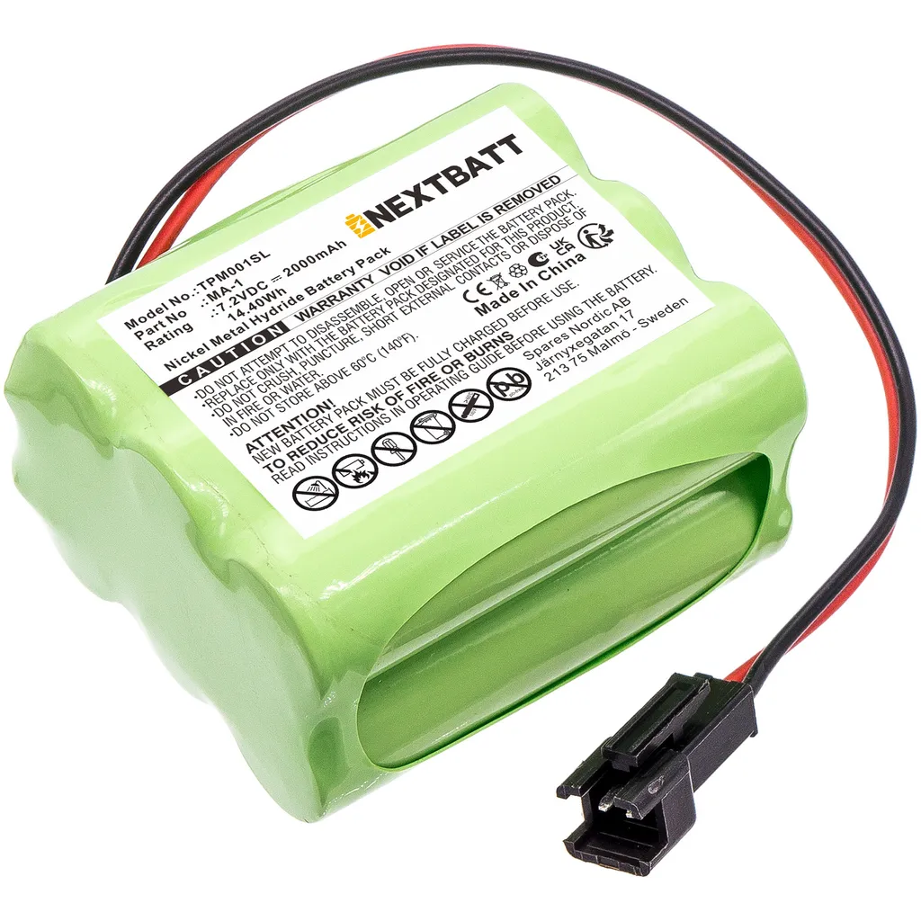 Batteri til Tivoli PAL MA-2, 7.2V, 2000 mAh v:6571470