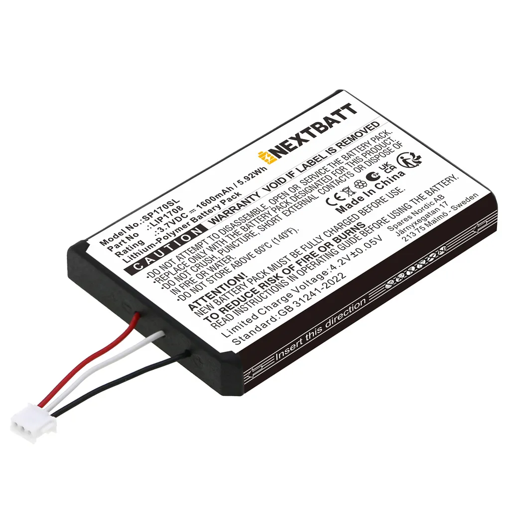 Batteri til CFI-1015A, 3.7V, 1600mAh v:7508966