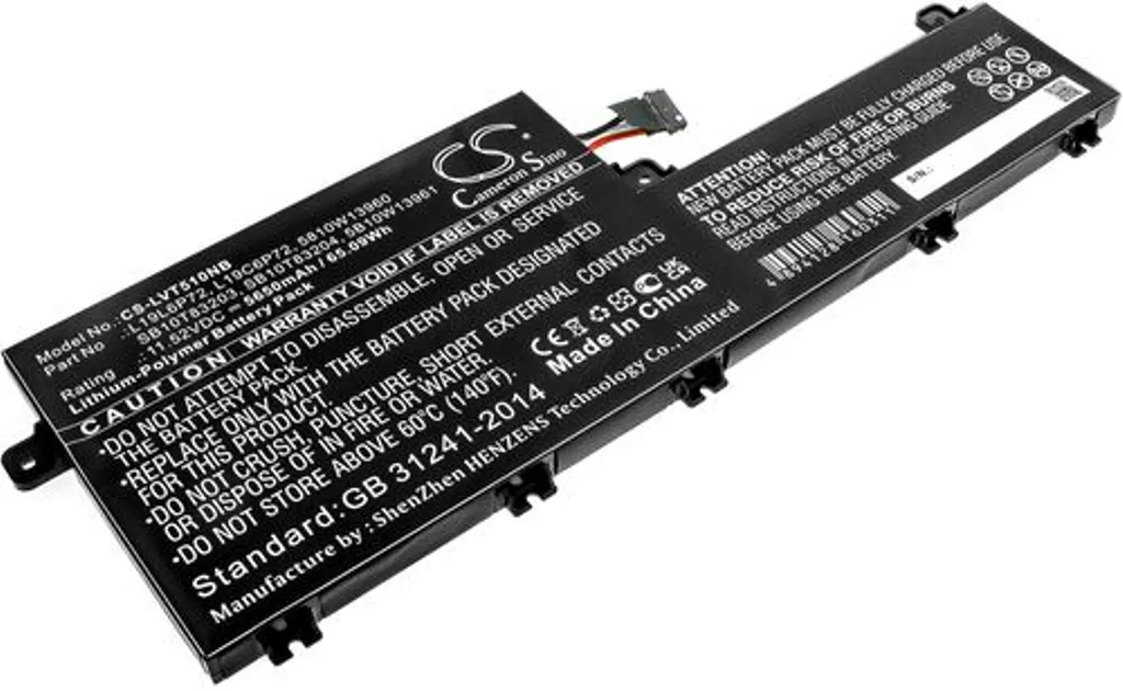 Batteri til 5810W13960 for Lenovo, 11.52V, 5650 mAh v:3808805
