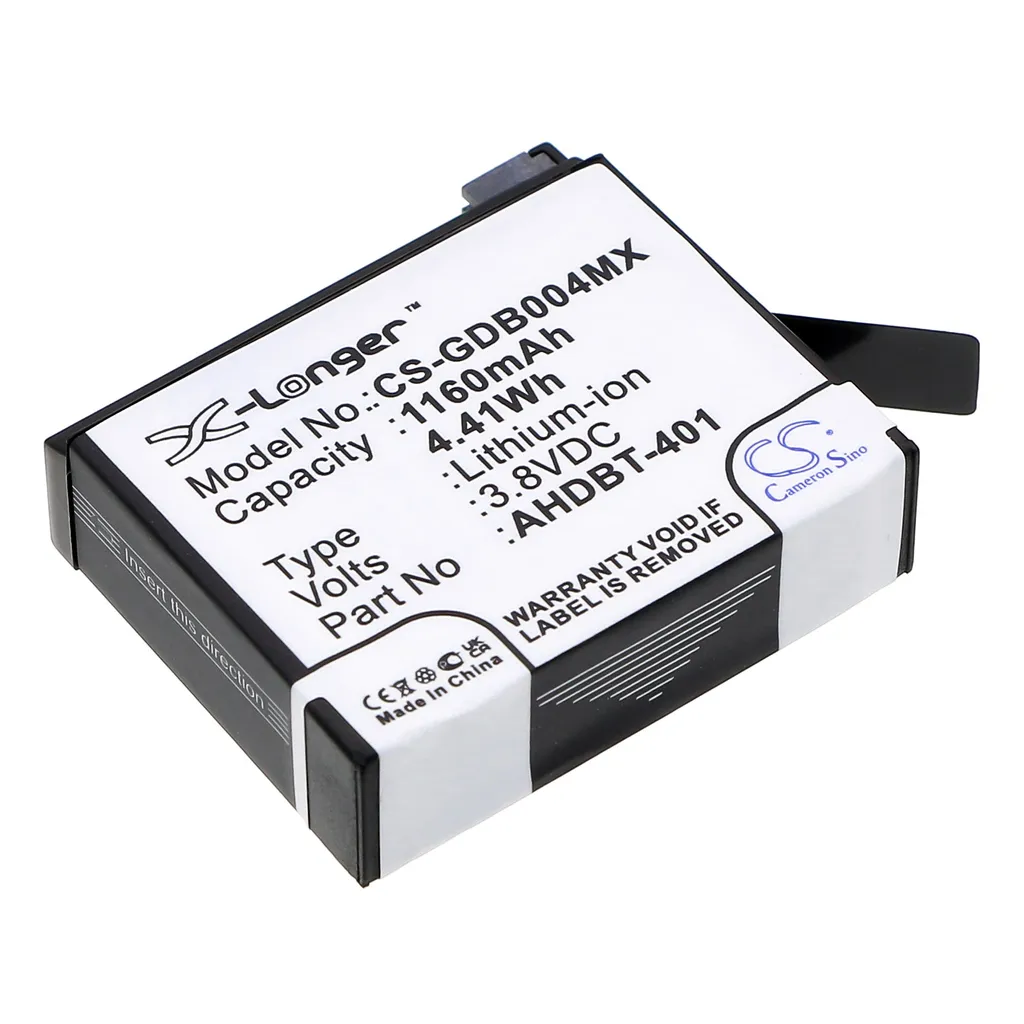 Batteri til GoPro Hero 4+, 3,8V, 1160mAh v:4885117