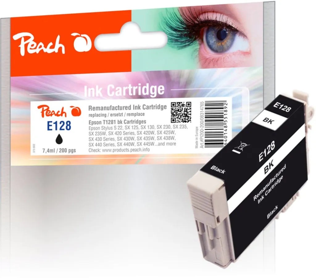 Kompatibel med Epson Stylus Office BX 305 FW Plus blekkpatron, 7.4ml, svart v:7203698