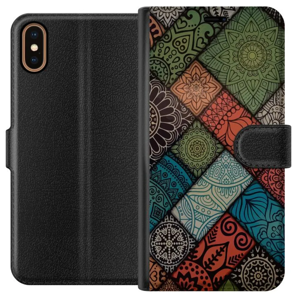 Apple iPhone X Sort Lommebokdeksel Eterisk Elegans v:9122610