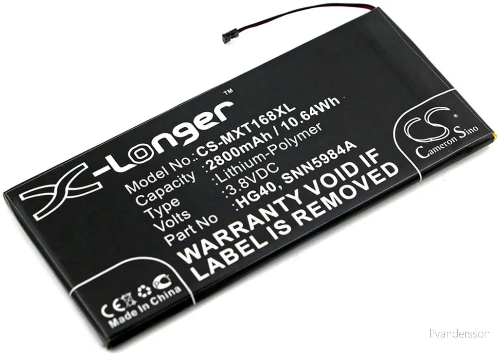 Batteri til Motorola XT1681, 3.8V, 2800 mAh v:6054386