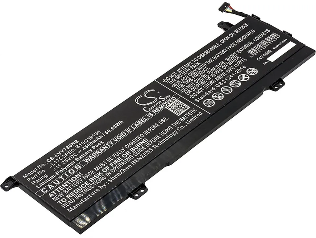 Batteri til Lenovo Yoga 730-15IWL-81JS000EGE, 11,25V, 4500mAh v:6469410