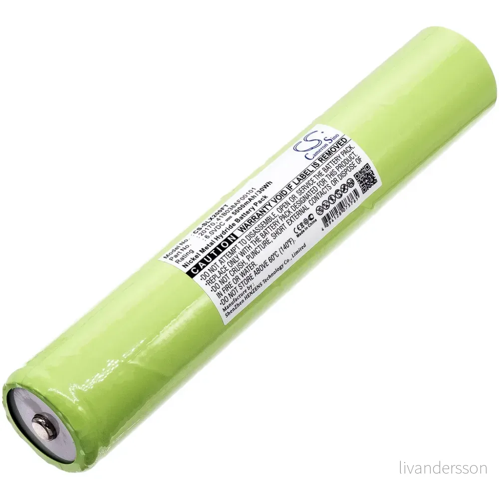 Batteri til 201701 for Streamlight, 6V, 5000 mAh v:6596582