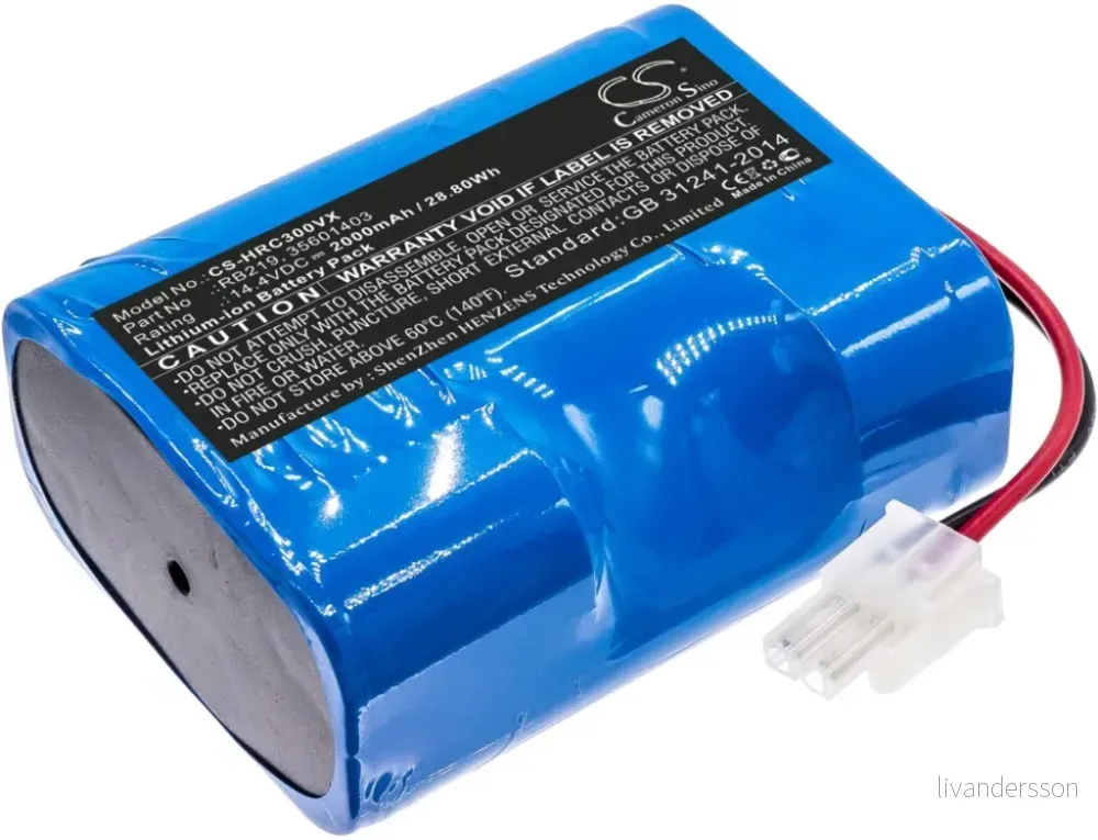 Batteri til Hoover RBC090, 14.4V, 2000 mAh v:8227038