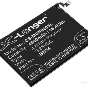 Batteri til BN54 for Redmi, 3.85V, 4800 mAh v:5728593