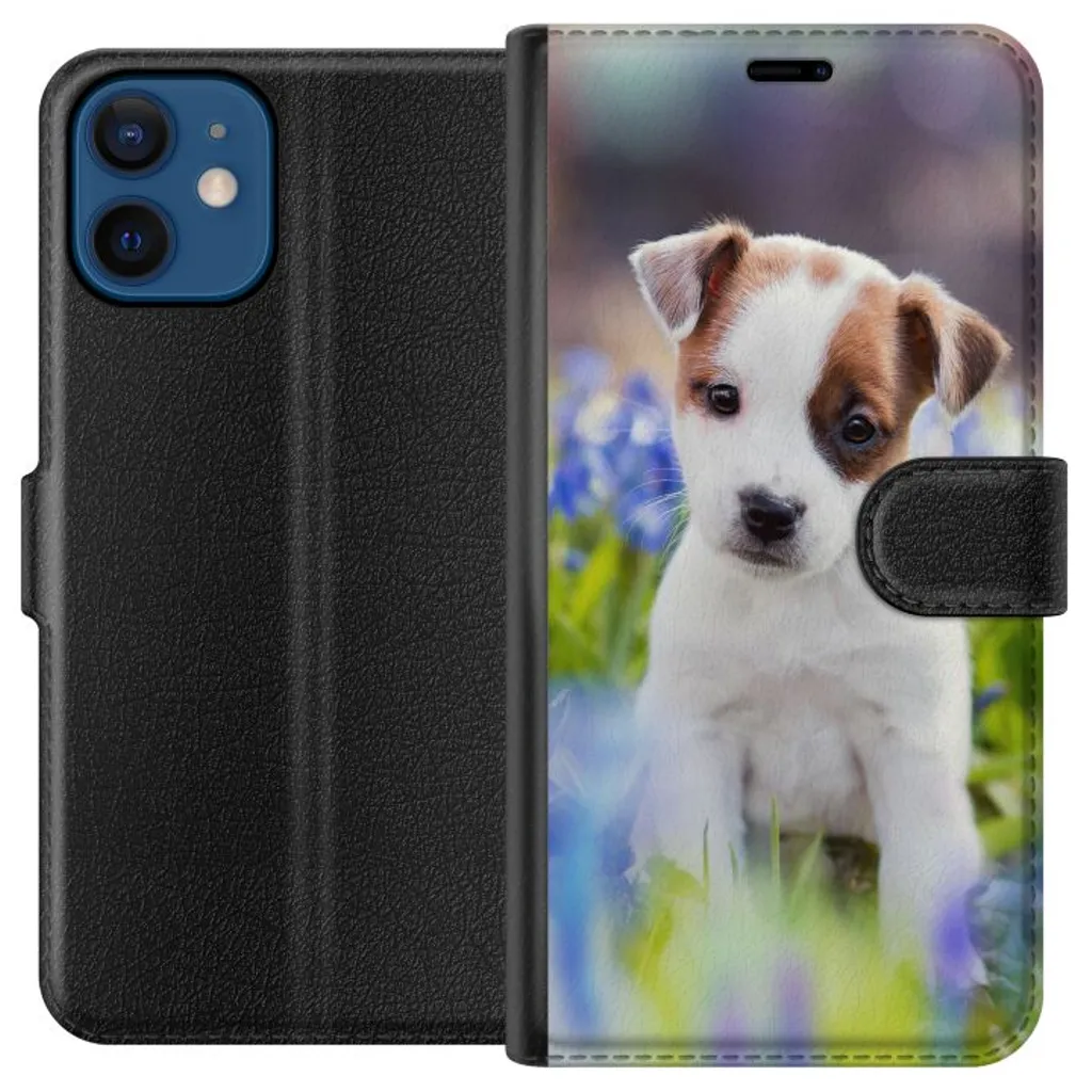 Apple iPhone 12 Sort Lommebokdeksel Hundvalp v:6859909 Apple iPhone 12 Sort Lommebokdeksel Hundvalp v:6859909