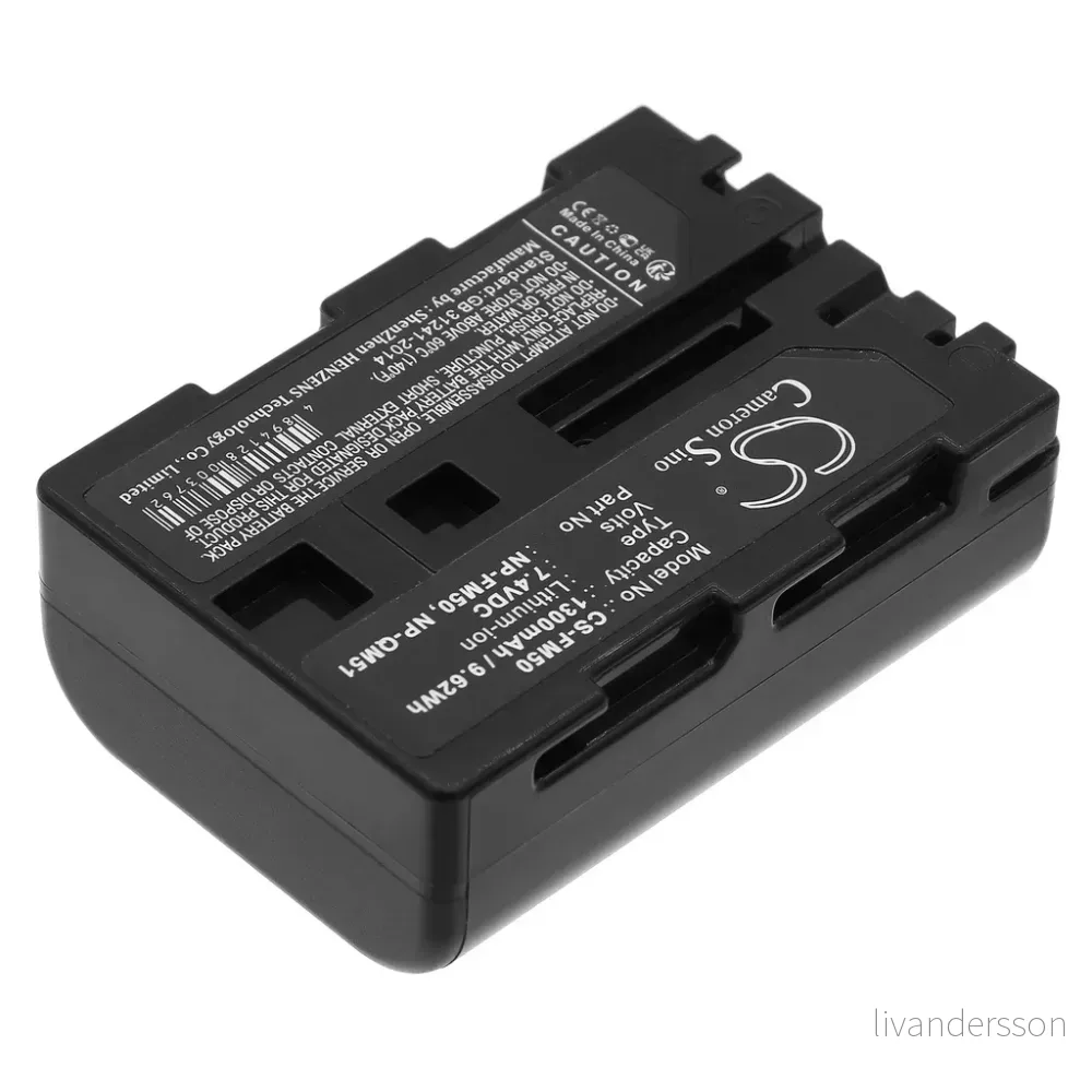 Batteri til Sony CCD-TRV108, 7,4V, 1300mAh v:5054099