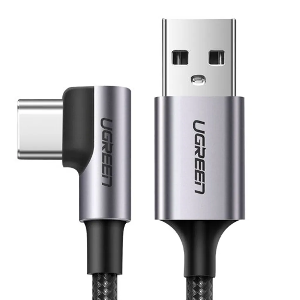 UGREEN USB-A til vinklet USB-C-kabel, 1m – Space Grey v:7277973