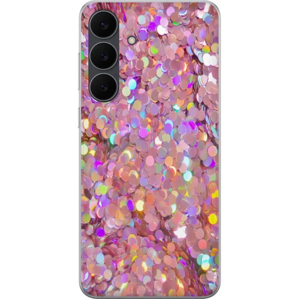 Samsung Galaxy S25 FE Gjennomsiktig Telefondeksel Glitter v:9592435