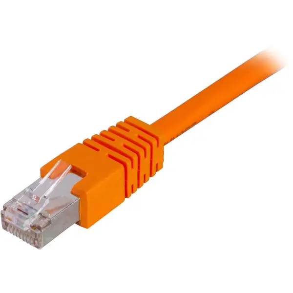 DELTACO Cat6 nettverkskabel, 0,3 m, oransje v:5997763
