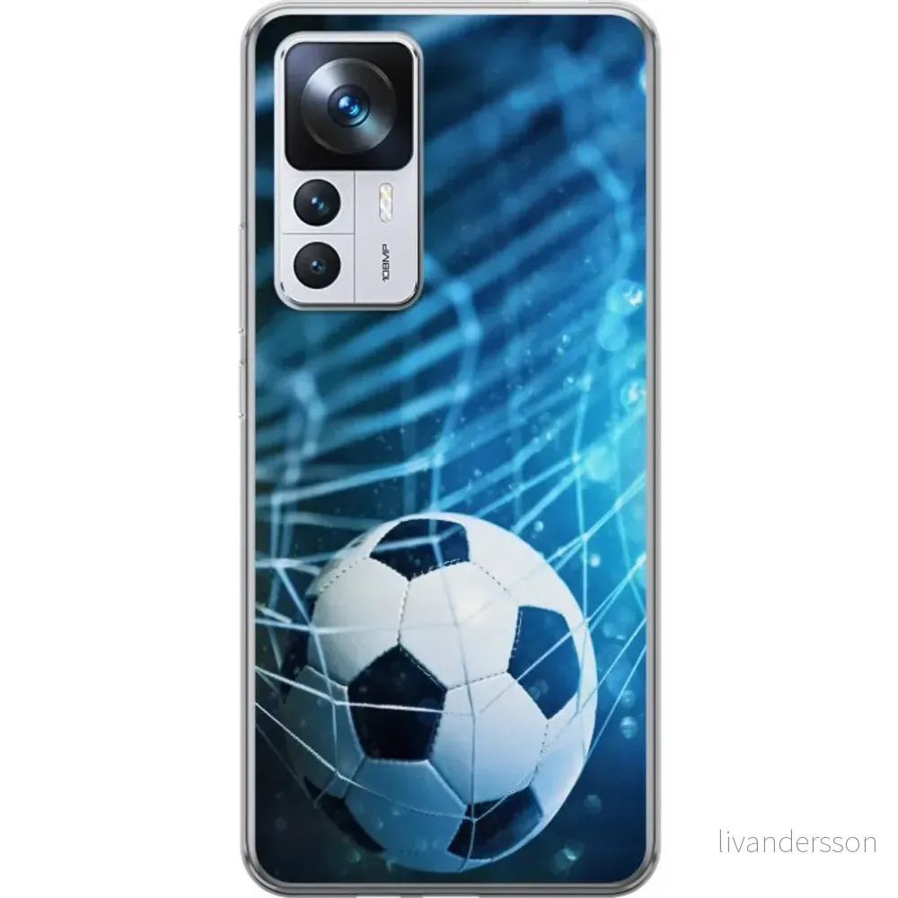 Xiaomi 12T Pro Gjennomsiktig Telefondeksel Fotboll v:1652563