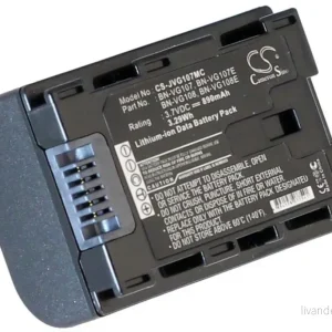 Batteri til BN-VG107US for JVC, 3.6(3.7V), 890 mAh v:1579522