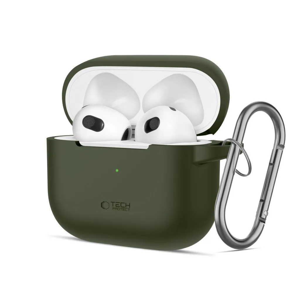 Tech-Protect Silicone Hook Deksel til AirPods 3 – Grønn v:2193570