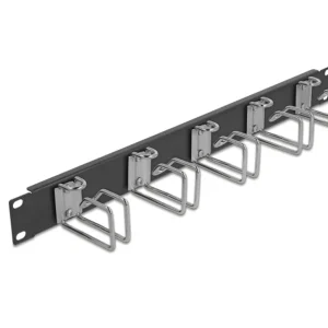 Delock 19" kabelhåndteringspanel – svart v:5711662
