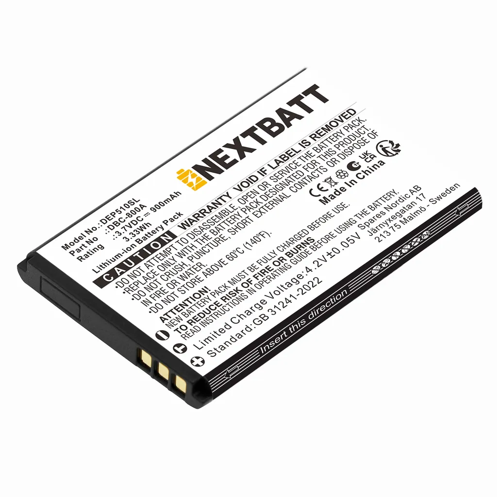 Batteri til Doro 6521, 3,7V, 900mAh v:3030006