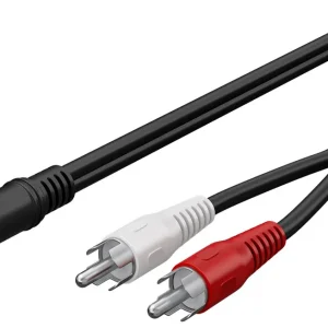 Goobay Audio adapter-kabel 3.5mm til 2x RCA – 20m v:5344105